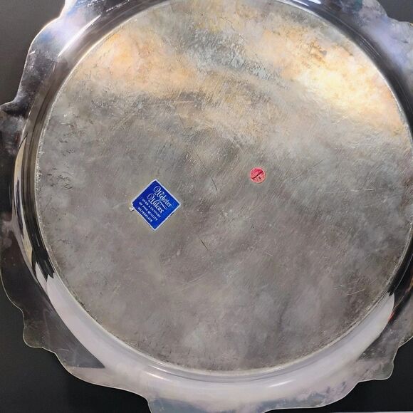 Vtg Webster Wilcox Serving Tray International Silver Co Plated Ornate Rochelle - Picture 4 of 12